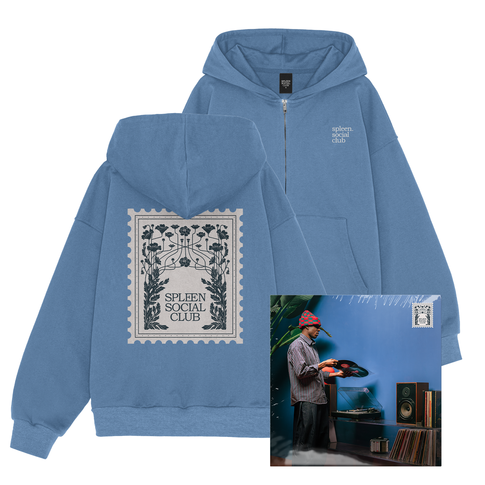 PACK HOODIE S.SC BLEU + ALBUM