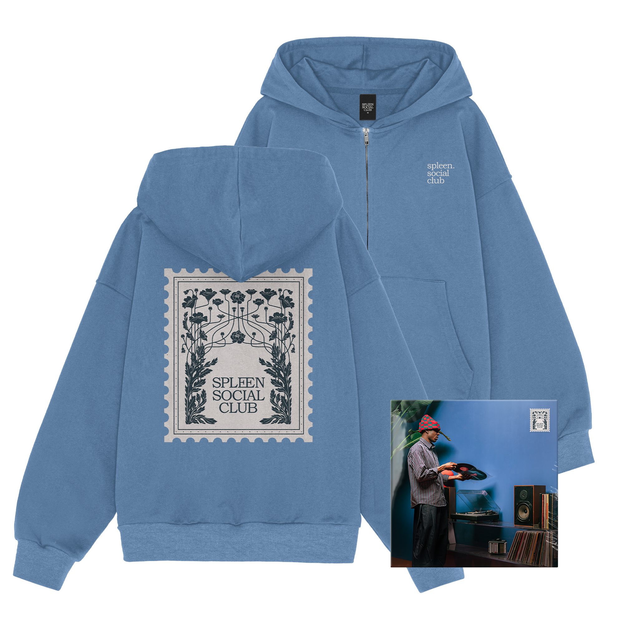 PACK HOODIE S.SC BLEU + ALBUM