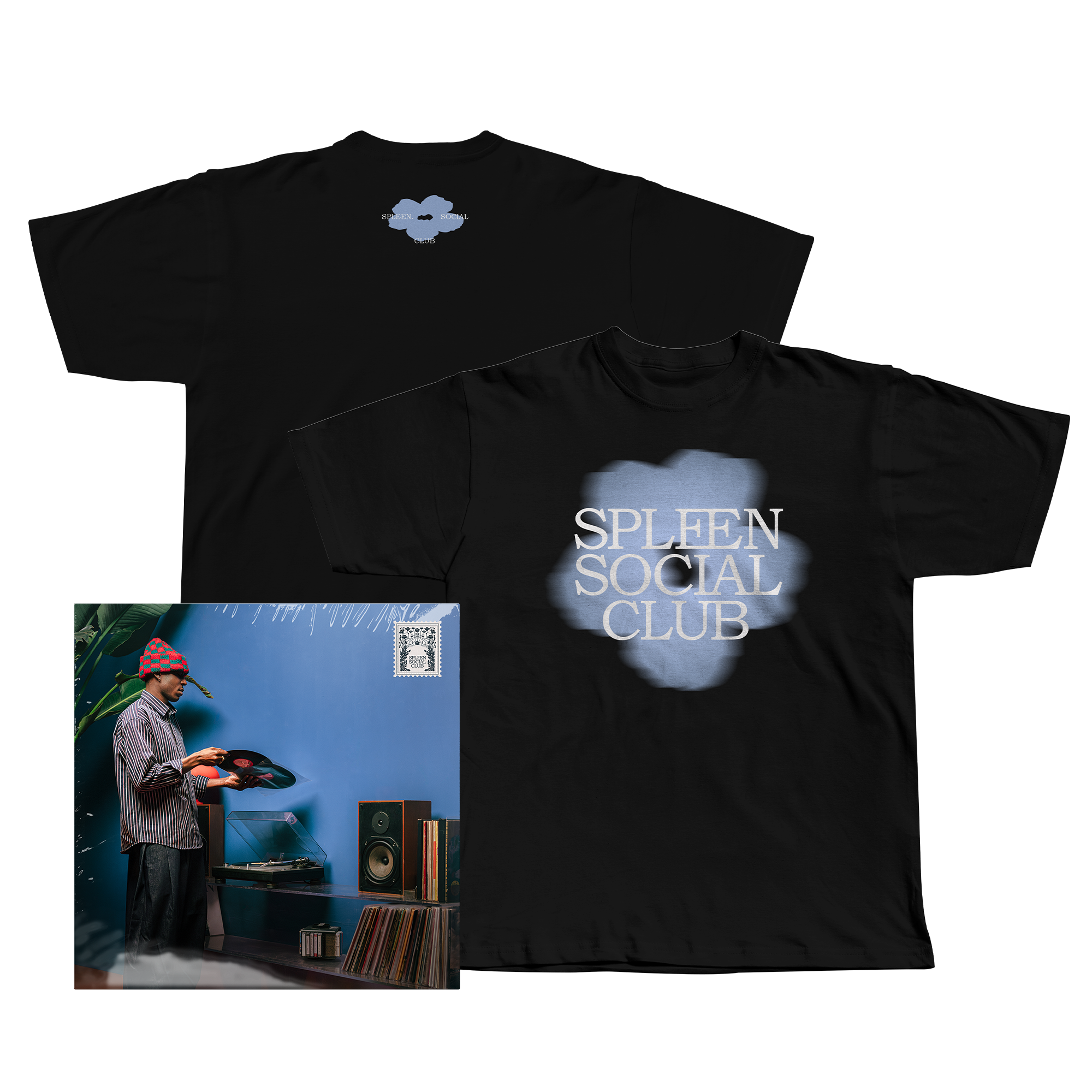 pack t-shirt noir + vinyle Aupinard - Spleen Social Club